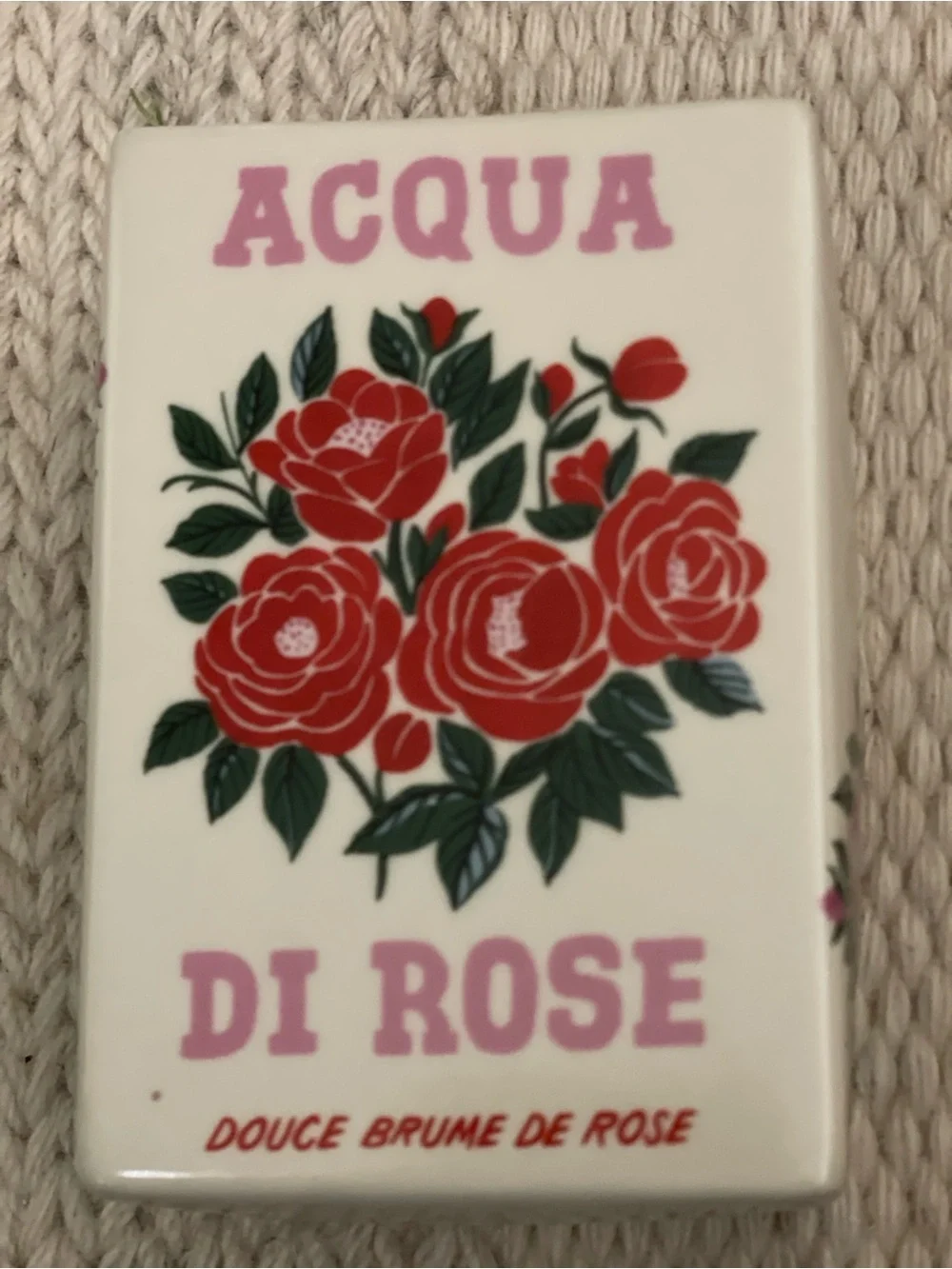 Matchbox Floral Salted Woods & Rose Ceramic Candle from Anthropologie